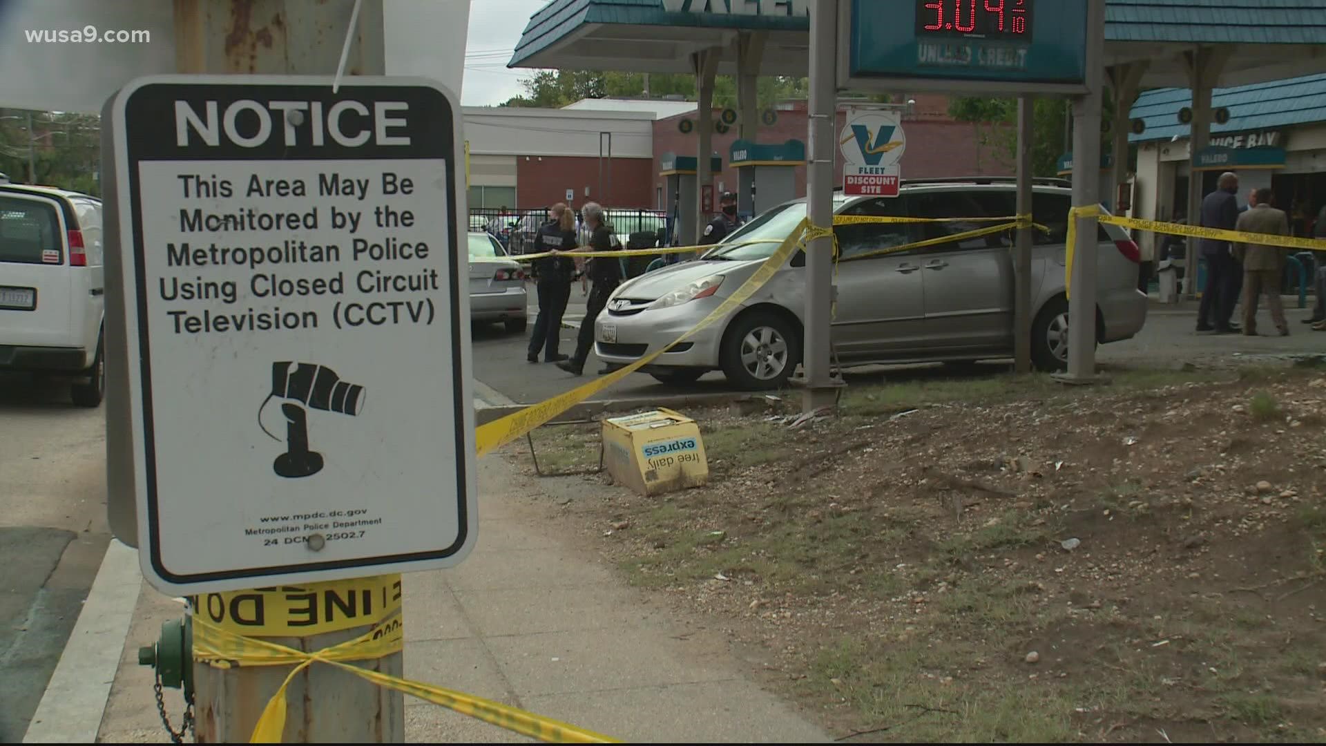 A man was killed at a gas station at 4500 Benning Road in Northeast around 12:20 p.m.