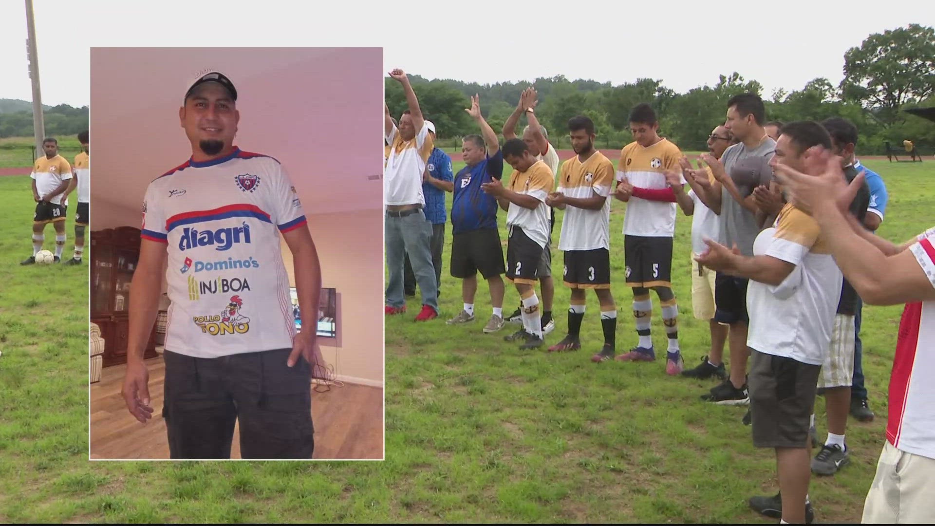 Friends and family of Rafael Adolfo Gomez came together to honor their friend and raise money for funeral expenses on Sunday. He was killed in a robbery Thursday.