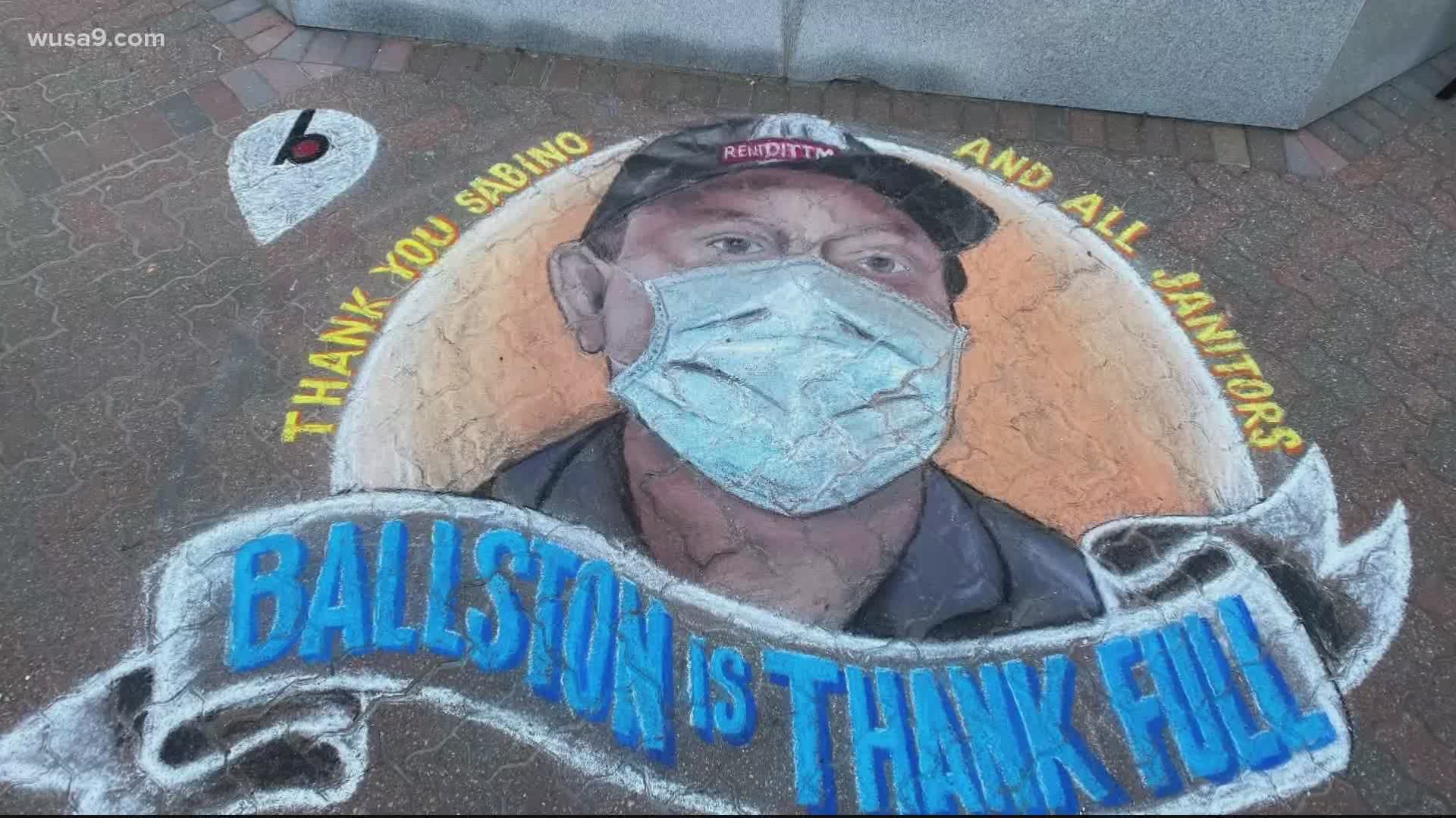 A local artist is creating special artwork to thank the front-line workers of the coronavirus pandemic.