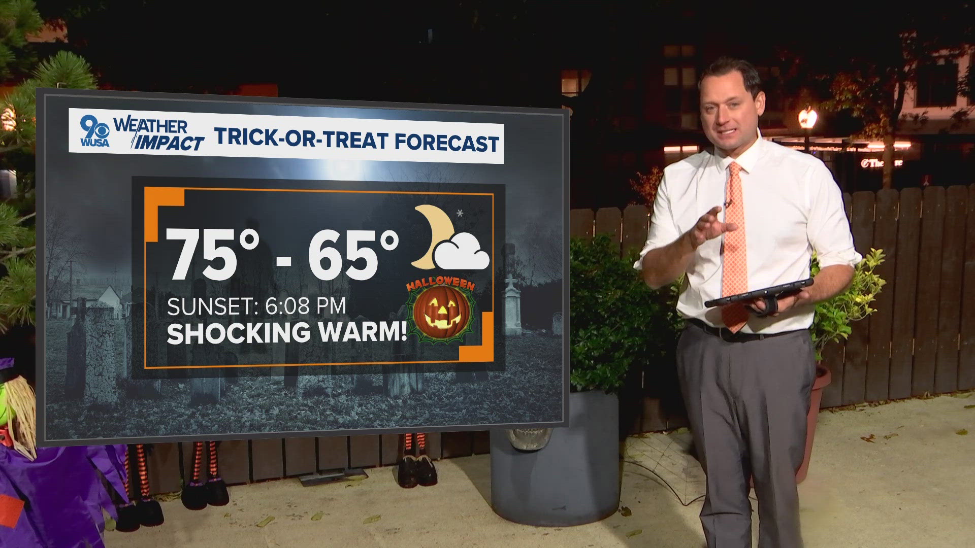 Here's a look at what the trick-or-treating weather looks like.