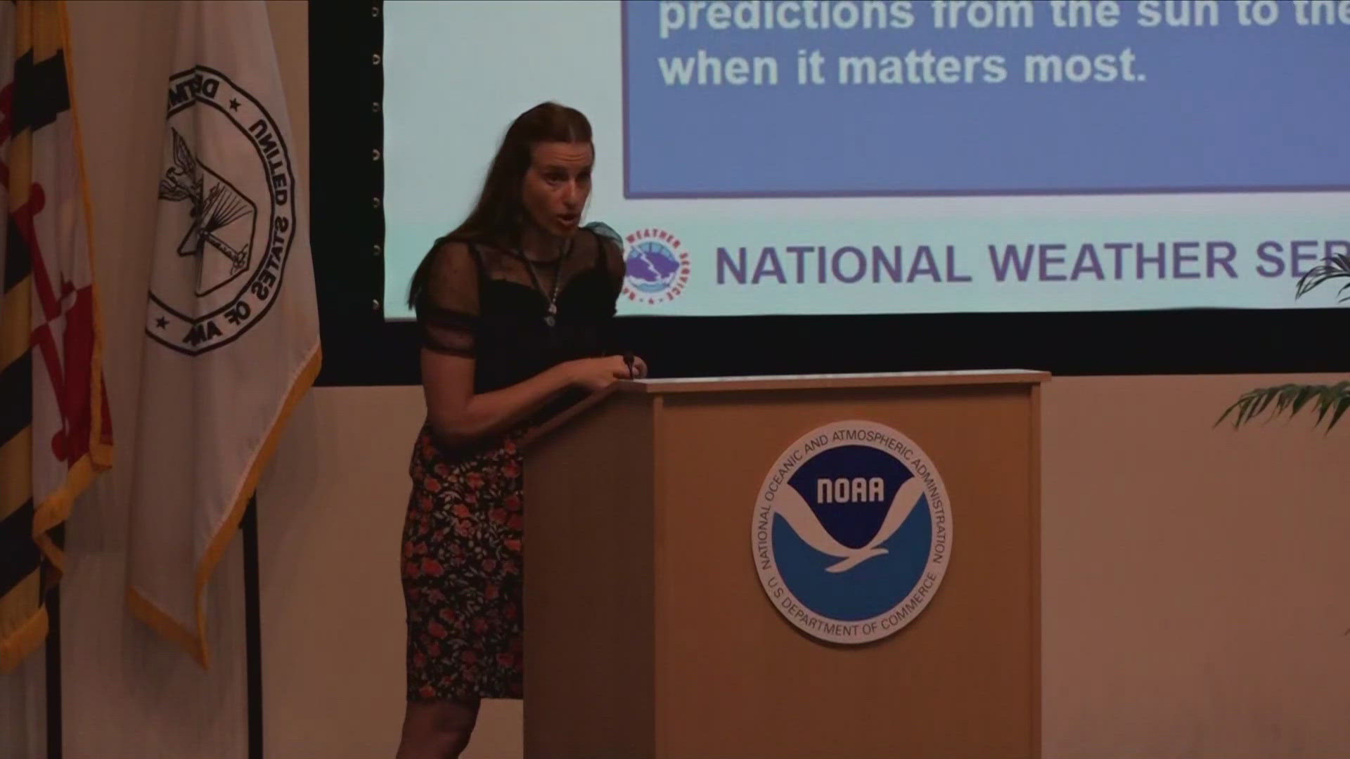 The future of weather is nigh, the NOAA had a meteorological career day at the University of Maryland in College Park.