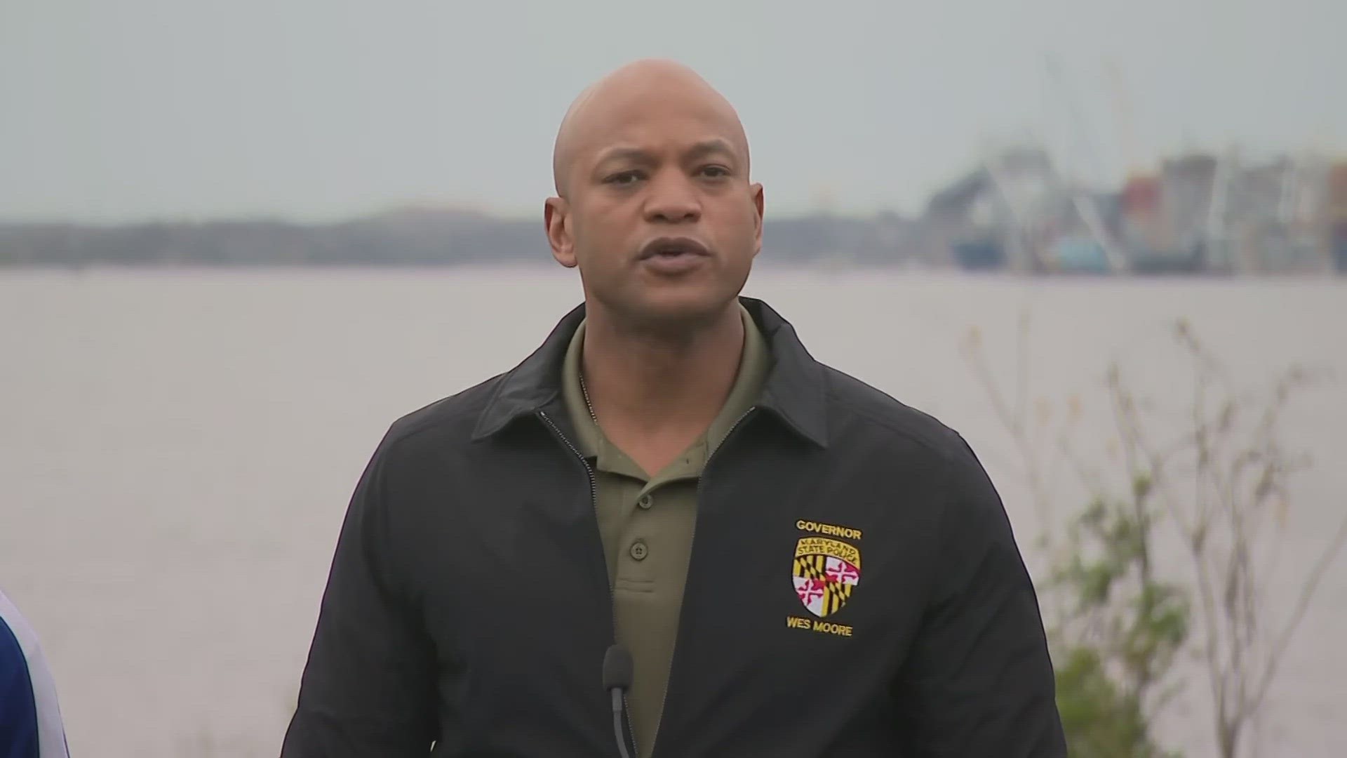 Gov. Wes Moore provided an update on his priorities of clearing the channel and reopening the port, taking care of those impacted and rebuilding the bridge.