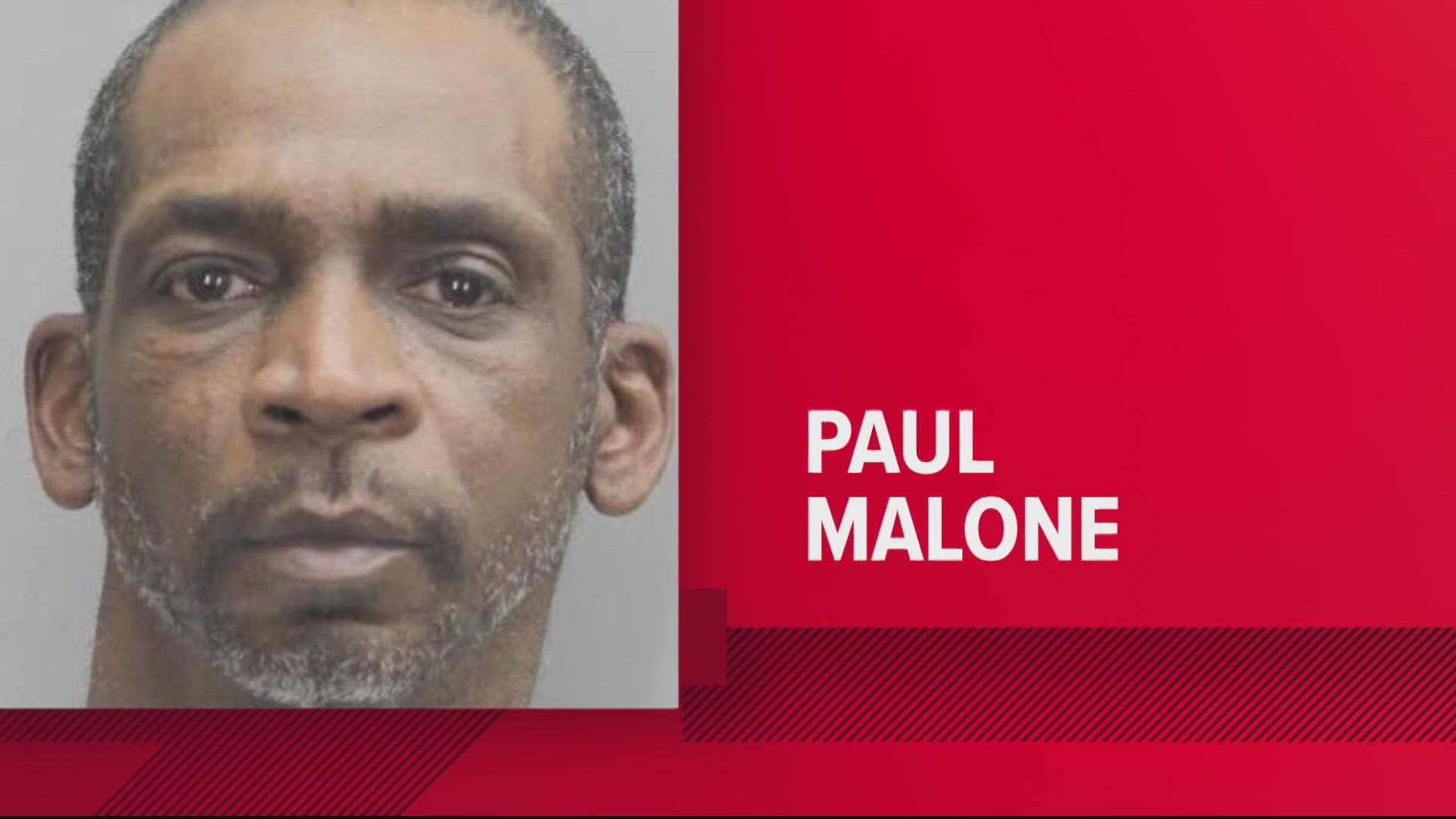 52-year-old Paul Malone of Alexandria.
Police say Malone and the victim got into an argument. Then he allegedly shot the other man multiple times and ran away.