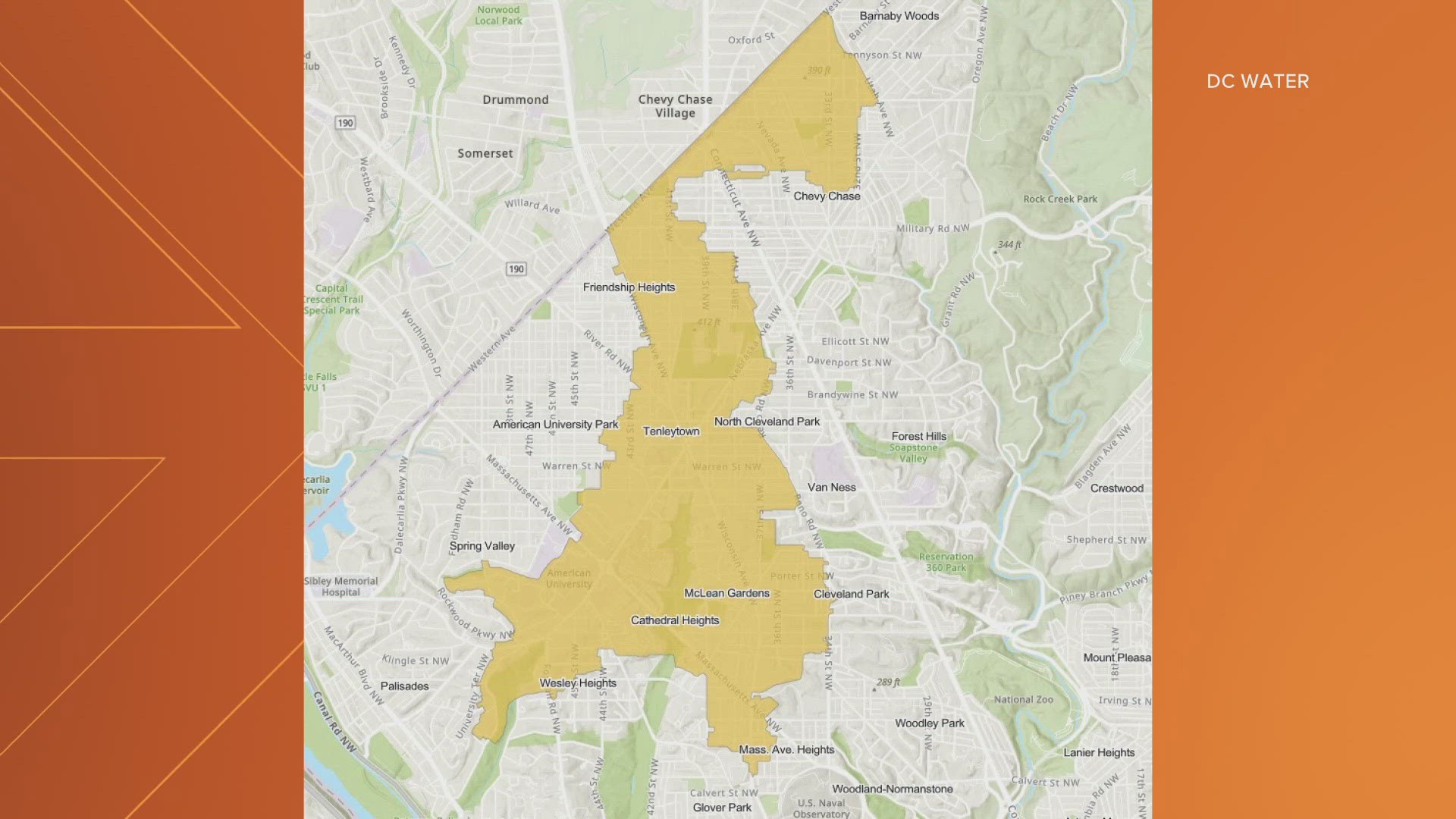 DC Water says repairs should be made sometime today.