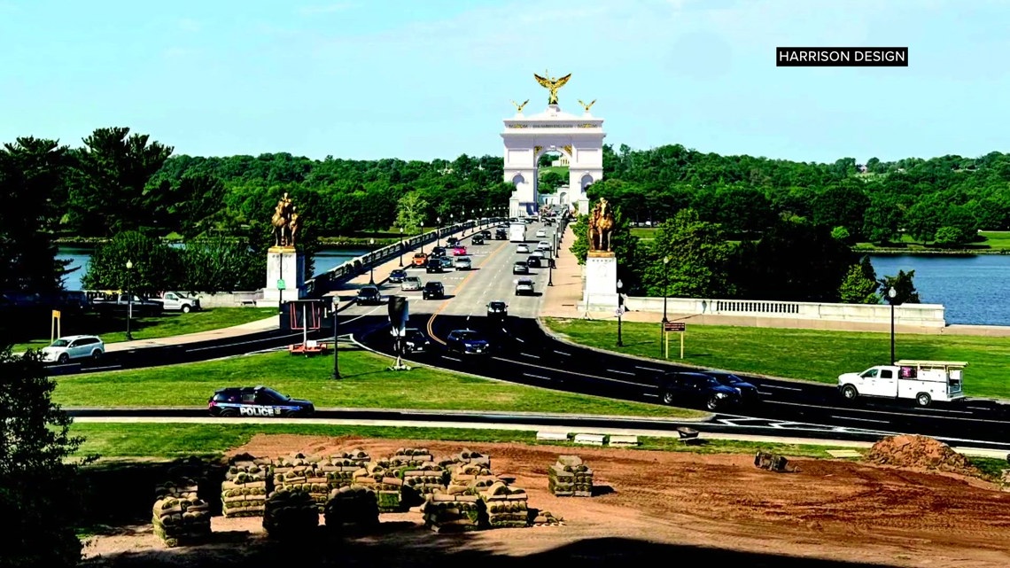 Trump-backed triumphal arch proposal returns for federal design review near Arlington Memorial Bridge