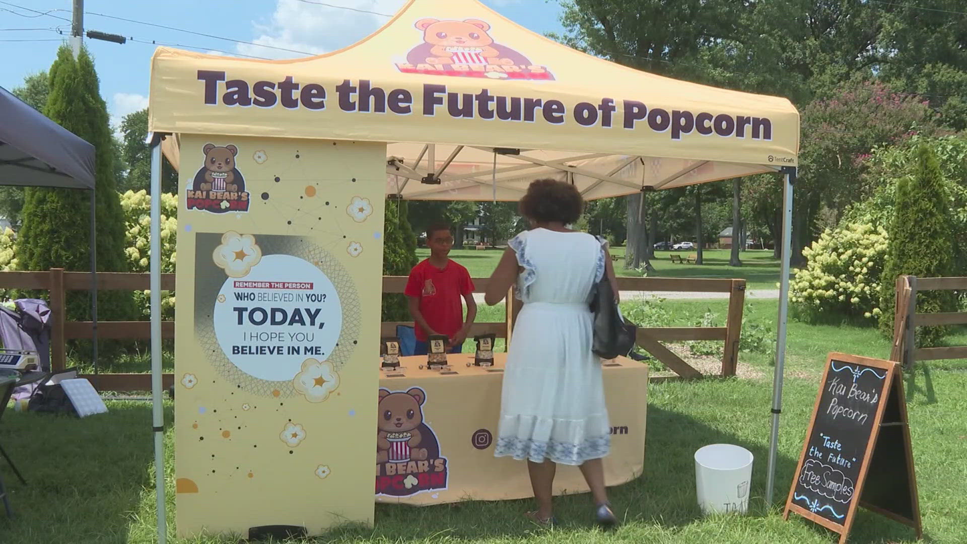 The creator of KaiBear's Popcorn doing big things at a young age.