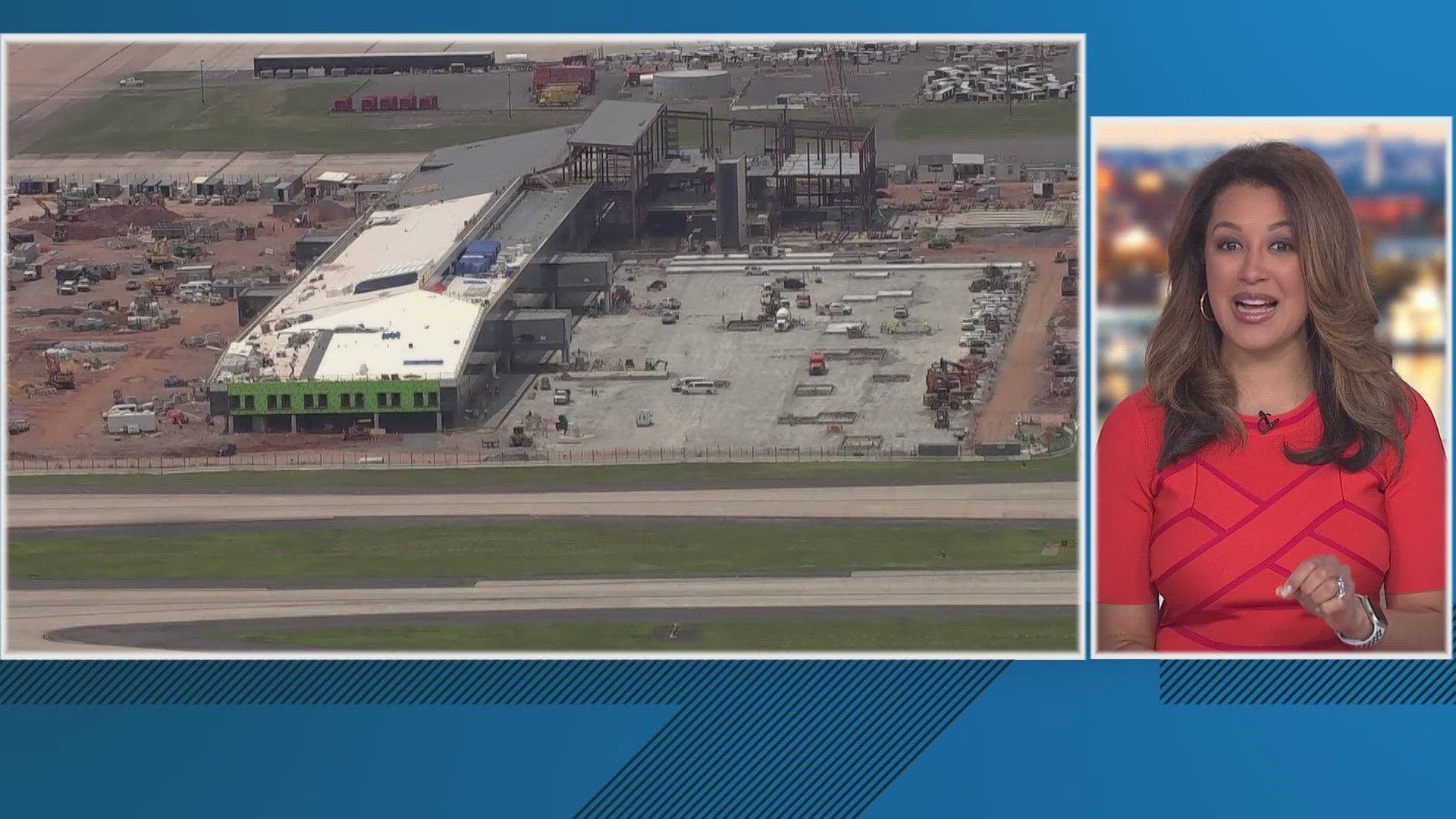 The concourse will 435,000sqft of space and 14 additional gates. 