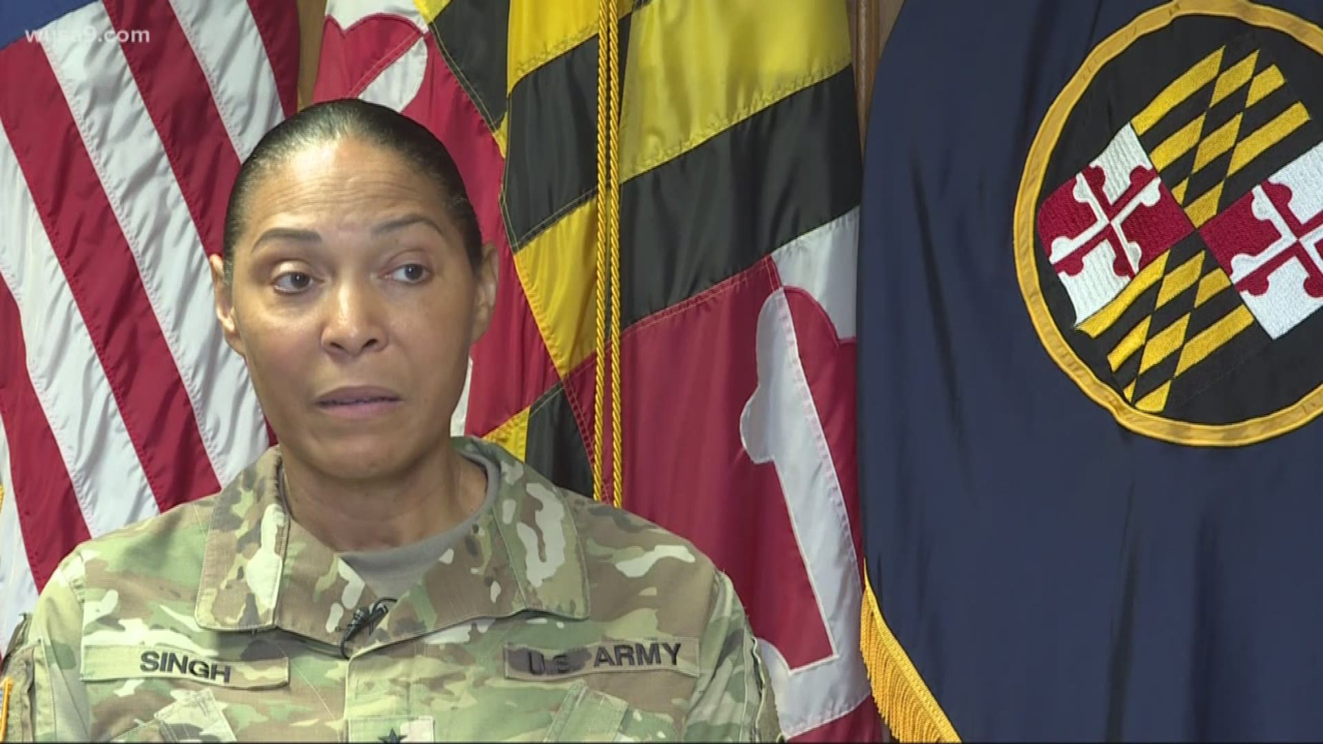 She's been serving for nearly four decades. She's the first African-American and the first woman to serve as adjutant general of the Maryland National Guard.