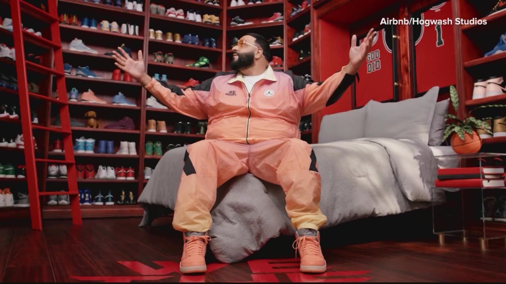 DJ Khaled Hooks Up Fan With New Shoes Outside Of Sneaker Store