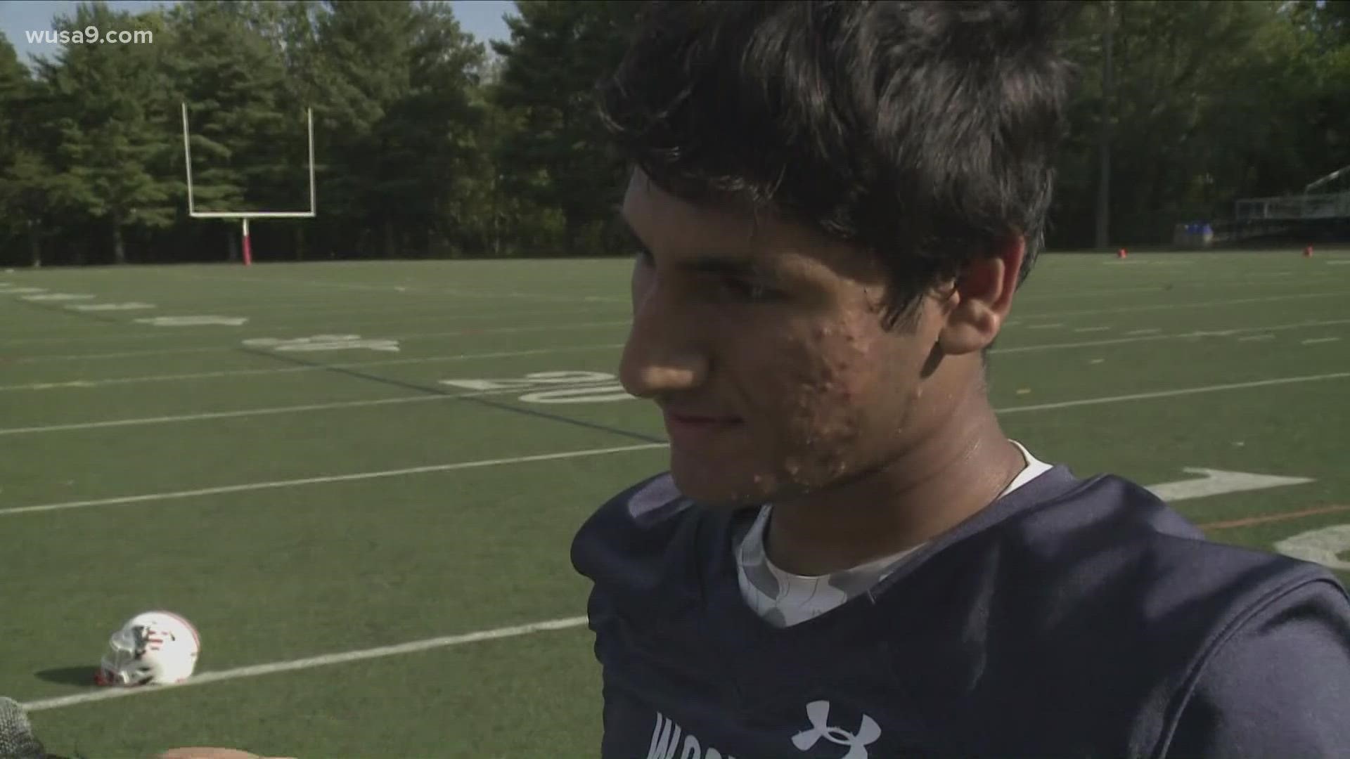 WUSA9 chats with Wootton High School's quarterback ahead of the Game of the Week in Montgomery County.