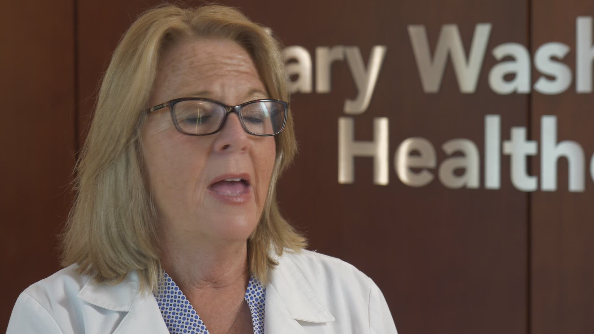 Chief Nursing Officer of Mary Washington Healthcare describes the hard work of nurses during the coronavirus pandemic.