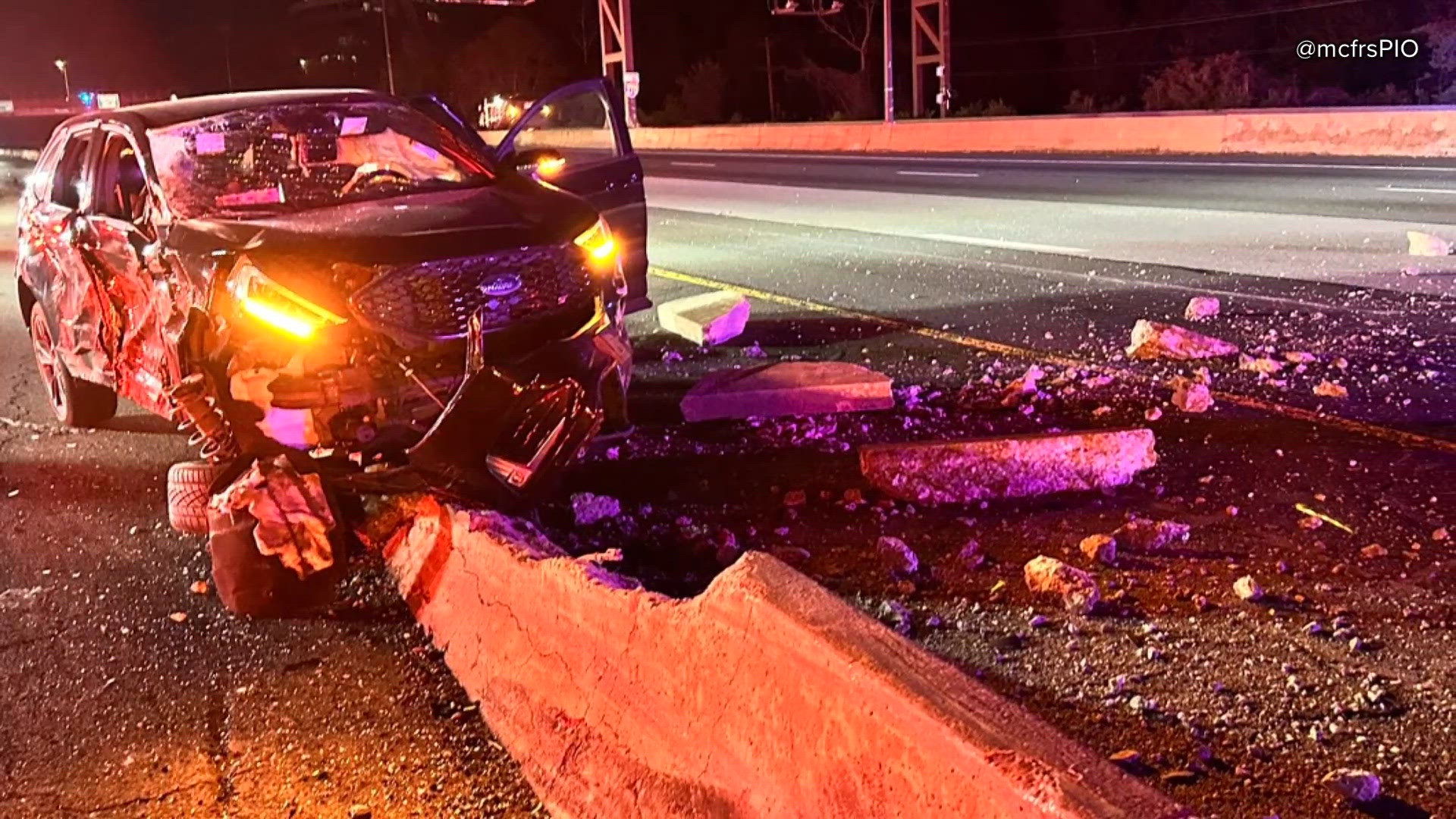 4 hurt in fiery crash on I-270 in Rockville | wusa9.com