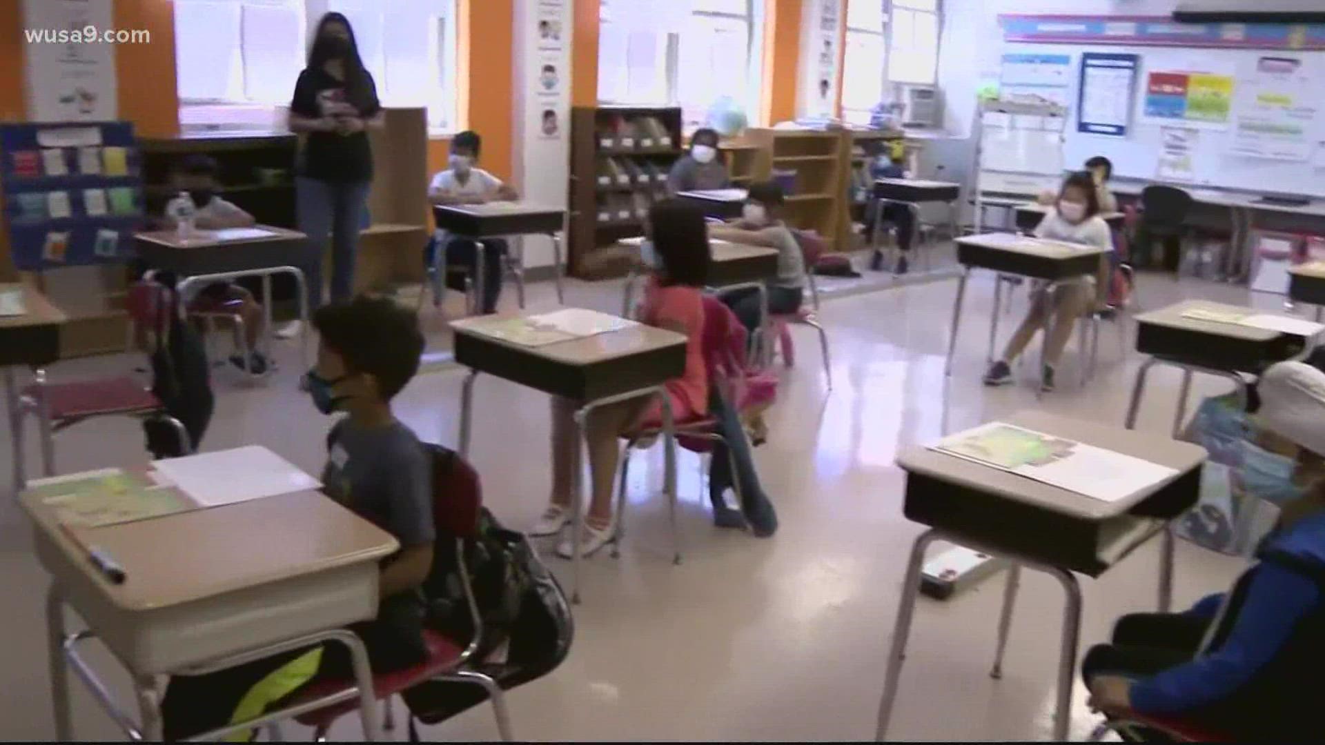 MCPS said the 11 schools currently doing virtual will receive guidance on what’s next for them by Sunday.