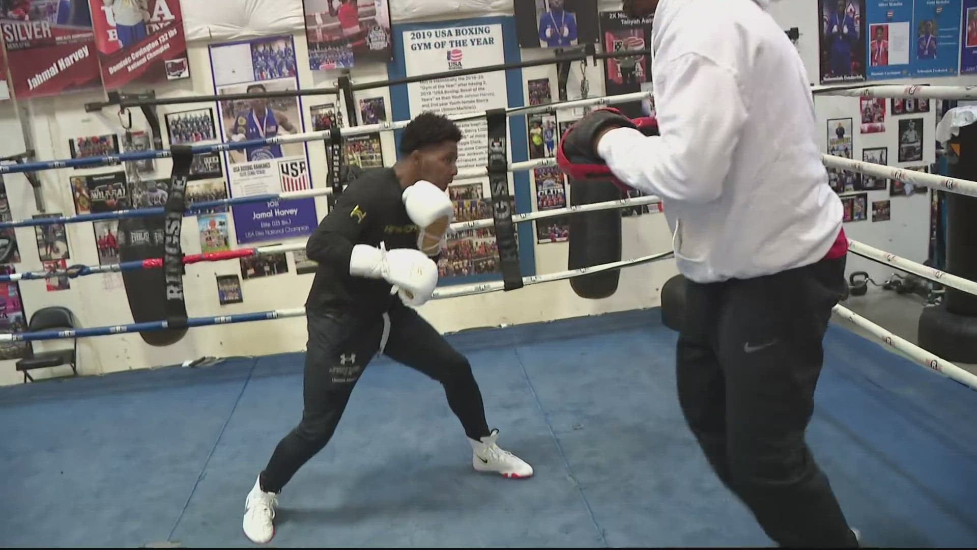 THERE'S A BOXER OUT OF PRINCE GEORGE'S COUNTY WHO WANTS TO BRING THAT OLYMPIC GOLD BACK TO THE DMV.
