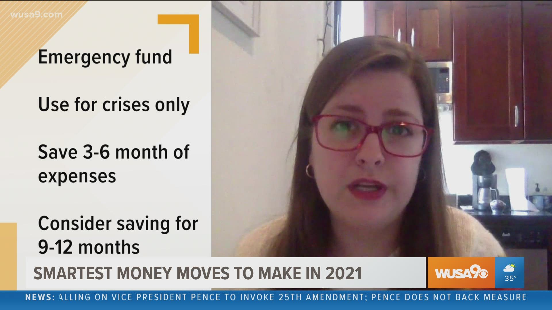 Money reporter and "Dollar Scholar" Julia Glum shares some tips on how to manage your money for 2021.