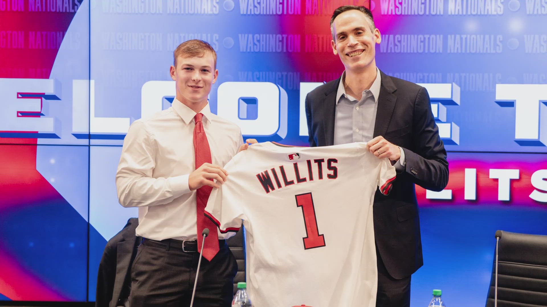 Willits, who has signed with the Nationals, is a switch hitter, standout defender and the son of former MLBer Reggie Willits. 