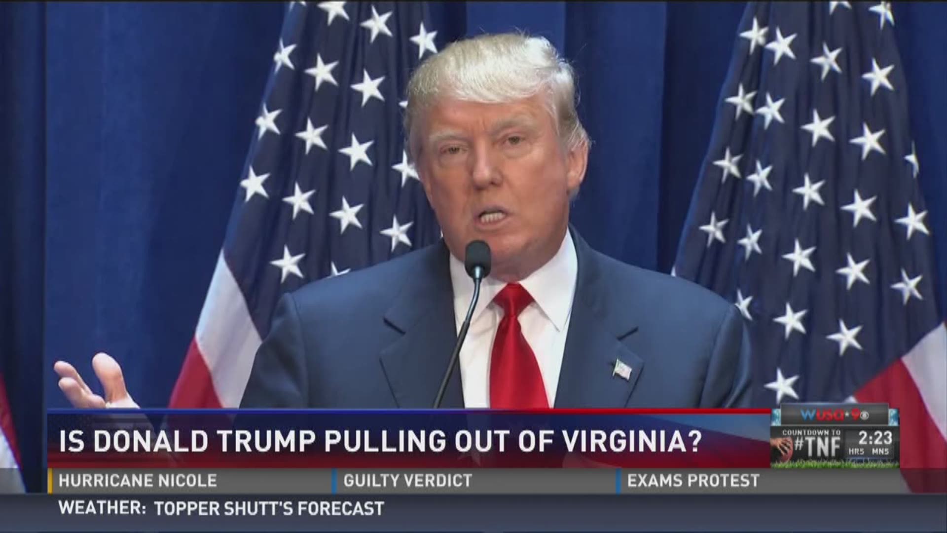Reports that the Trump campaign has pulled out of Virginia has his former state campaign chair blaming the Republican leadership.