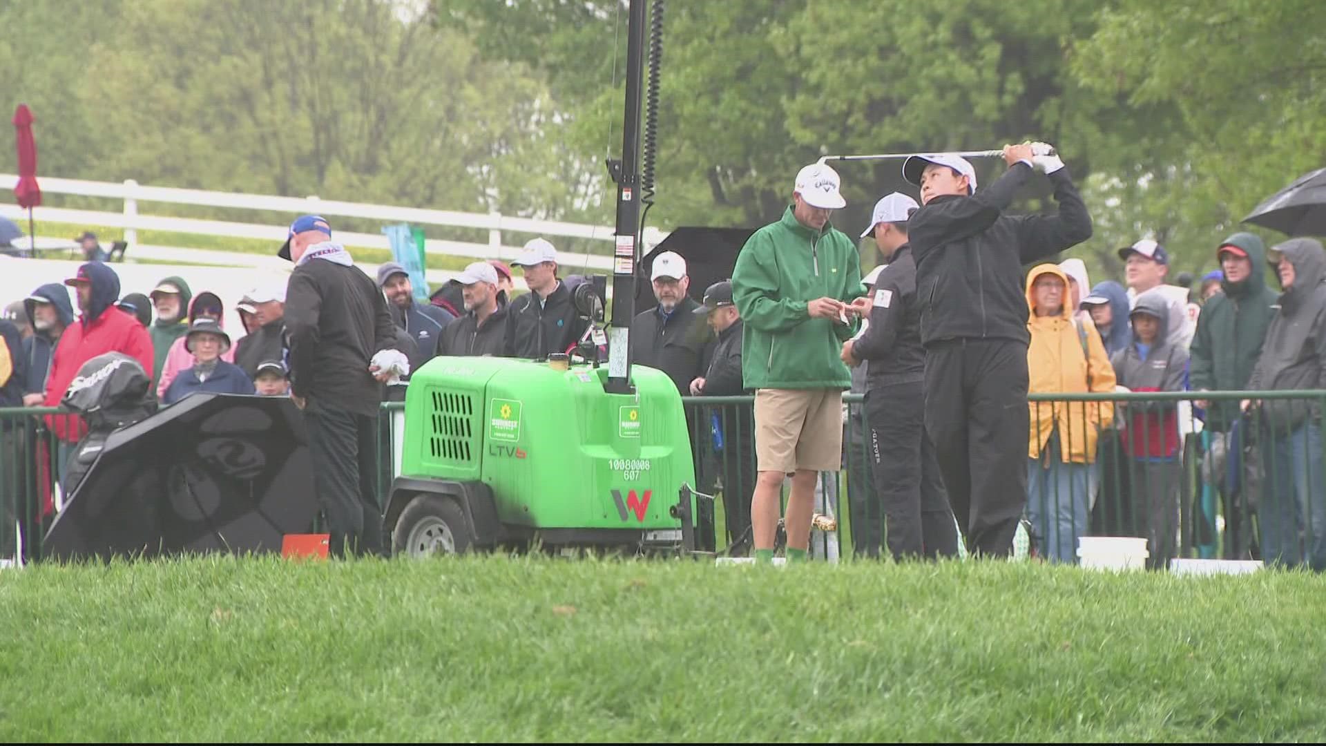 Players turned out for Round 3 in more rain on Saturday at TPC Potomac at Avenel Farm in Maryland on Saturday. WUSA9 is a sponsor of the 2022 championship.