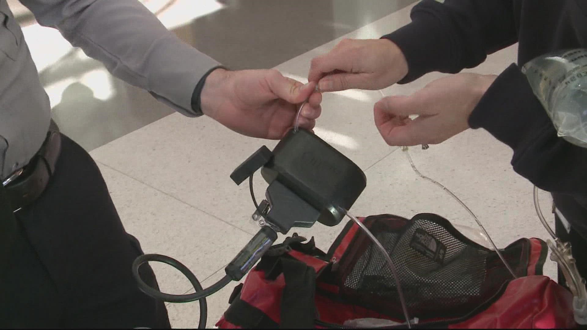 New technology allows Fairfax County Police to do blood transfusions away from a hospital, which could save lives.