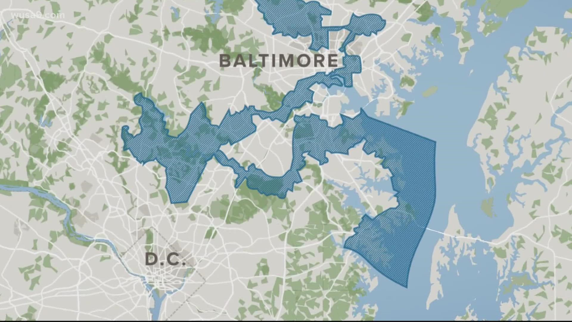 Democrats who hold a supermajority in the legislature control the redistricting process in Maryland.