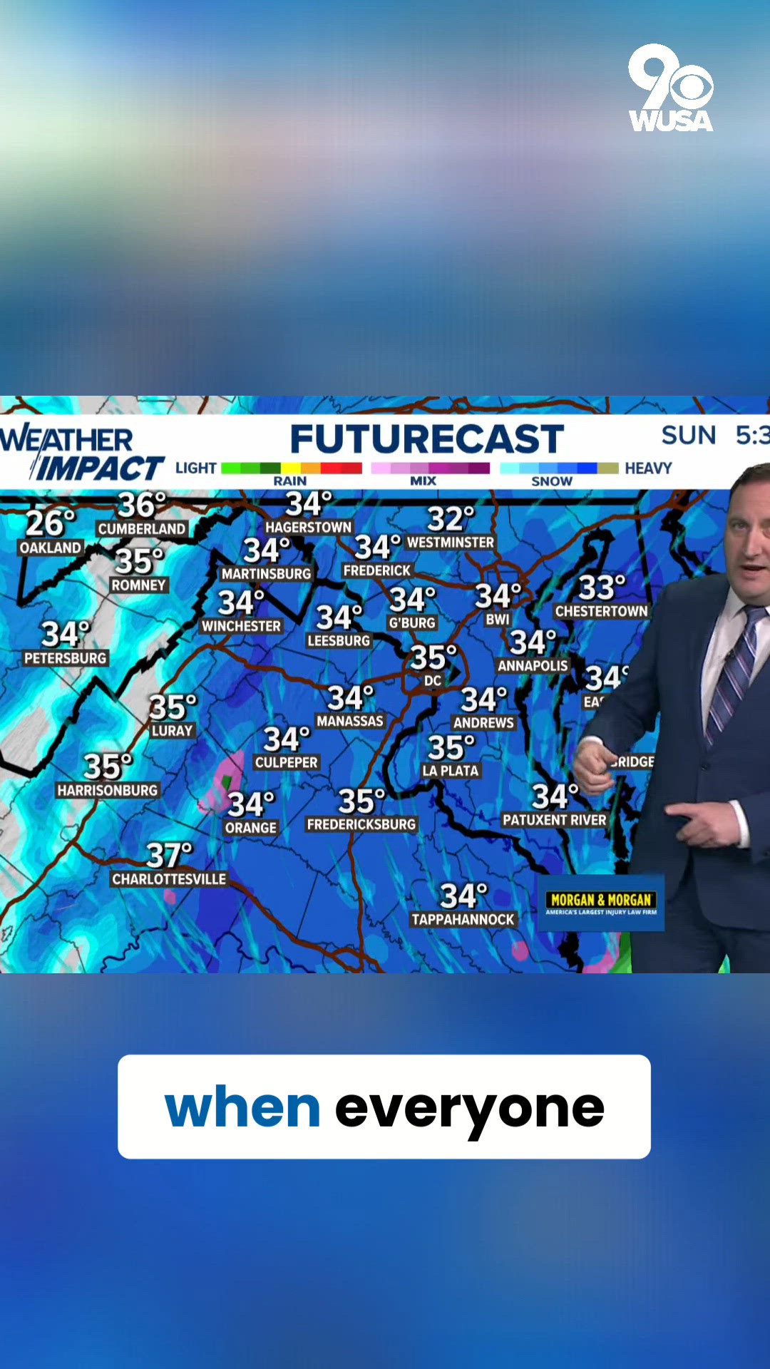 DC weather update: Snow could make Monday morning commute messy | wusa9.com