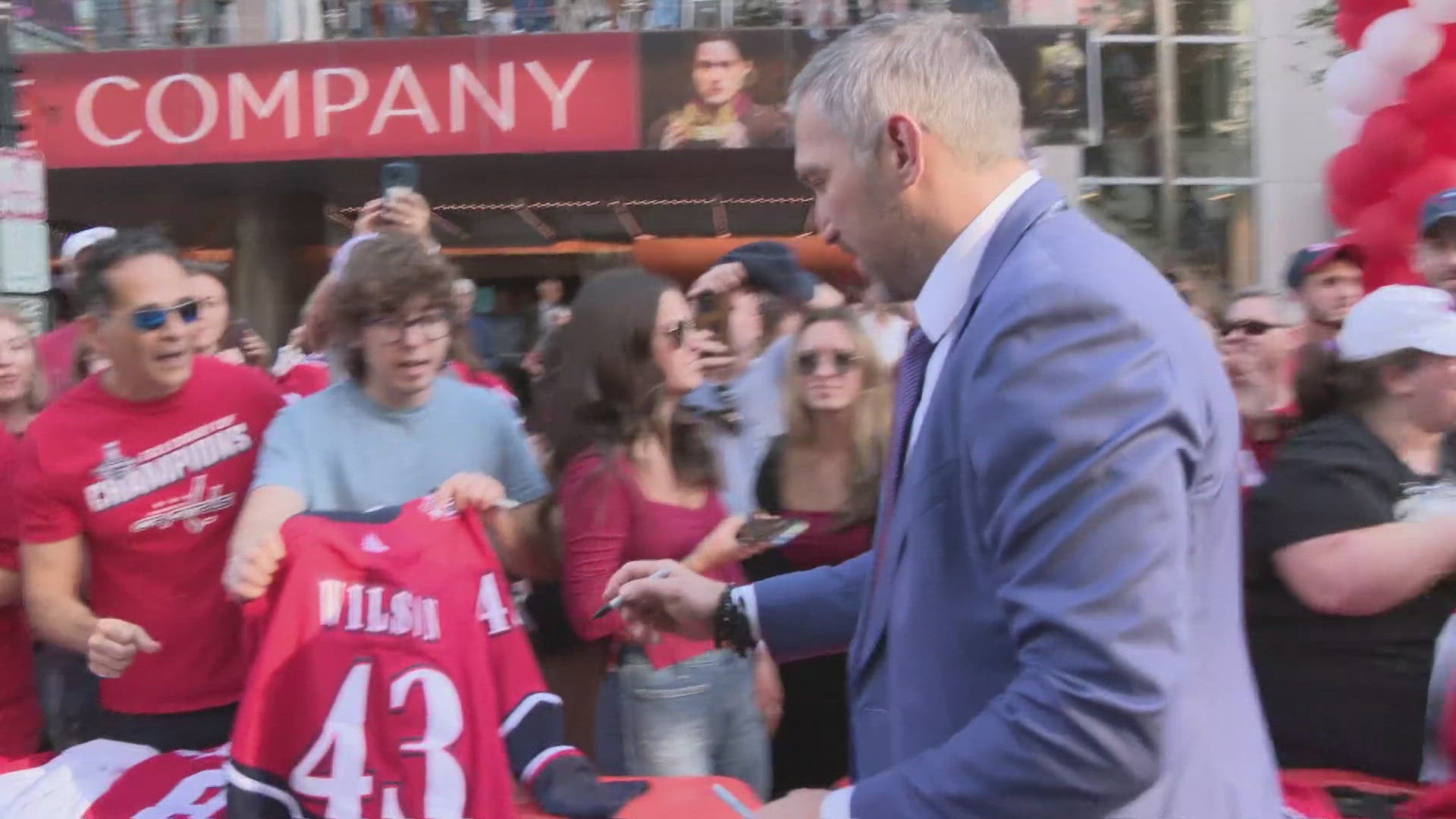 Thousands of fans gathered outside of Capital One Arena and shared found memories as they celebrated the team and its legacy.