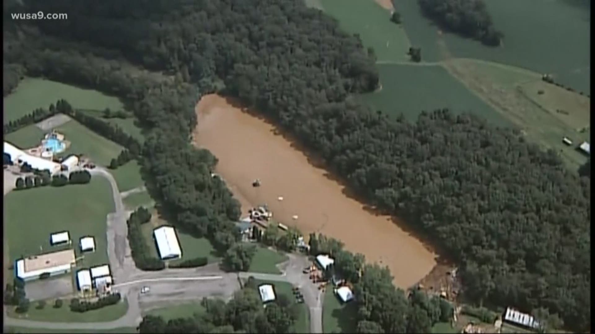 Emergency dam removal reduces danger at Cascade Lake in Maryland