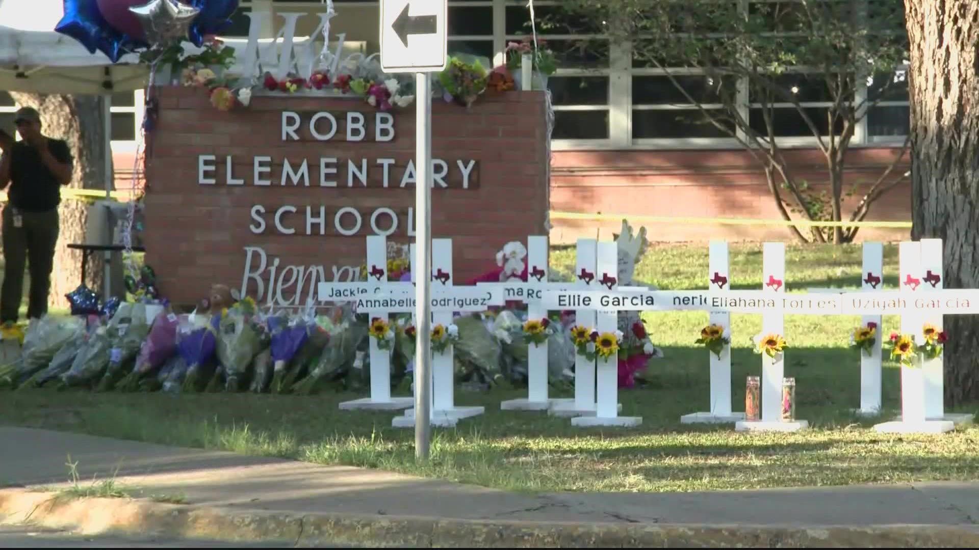 Two teachers and 19 children were killed in the shooting.