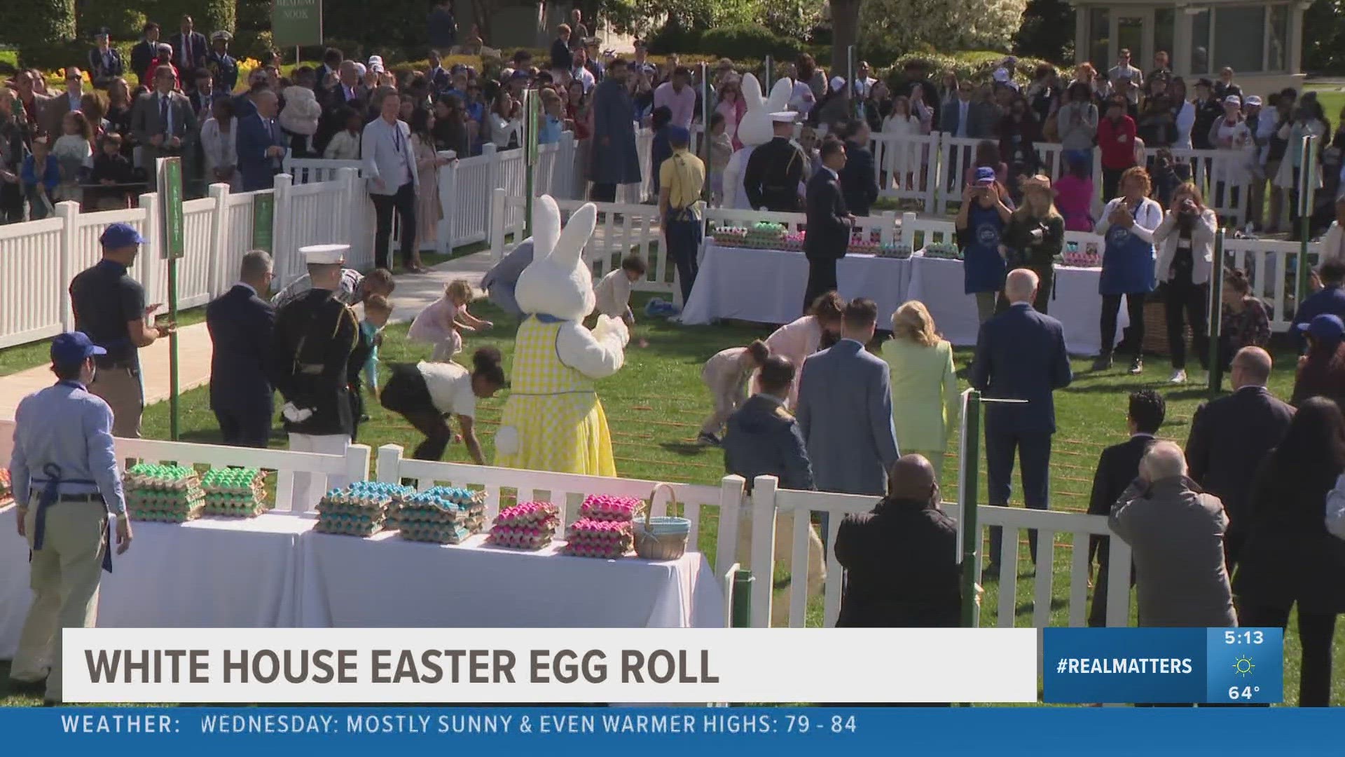 President Joe Biden and First Lady Dr. Jill Biden welcomed families and their children to the White House for the annual Easter Egg Roll.