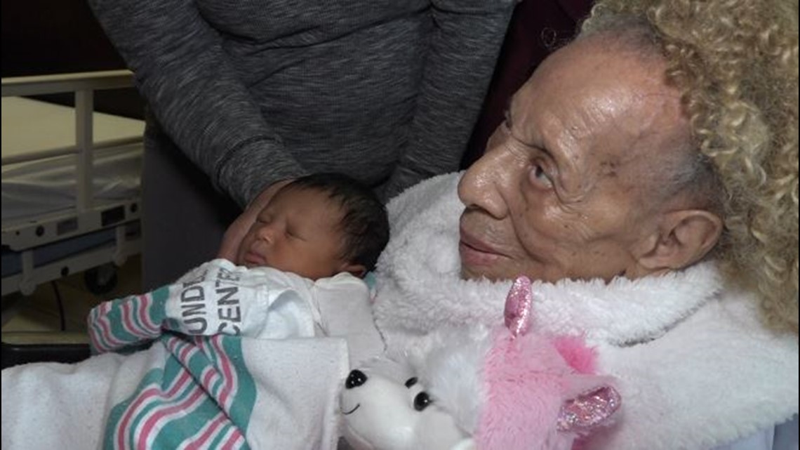 105-year-old matriarch meets 5th generation grand baby for first time | wusa9.com