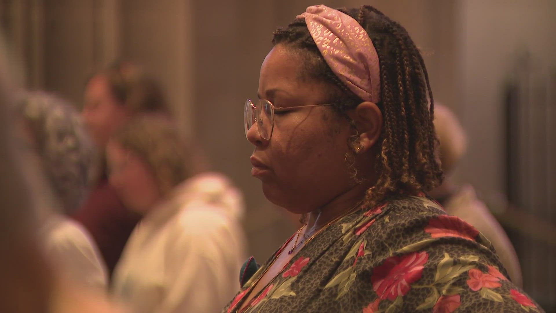 Wednesday night, the National Cathedral opened its doors to those who are celebrating and those who are feeling discouraged.  