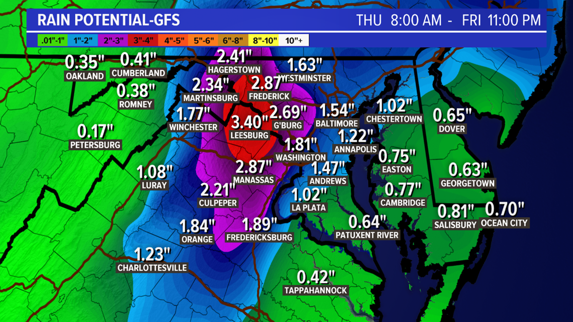 DC, Maryland, Virginia Weather Forecast Today | Wusa9.com