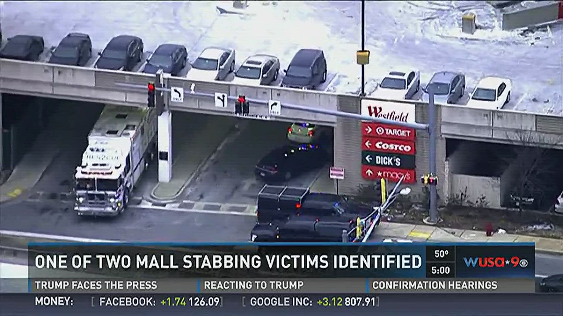 Right now police in Montgomery County are trying to catch the person they say stabbed two others to death inside the Westfield Wheaton mall Tuesday.