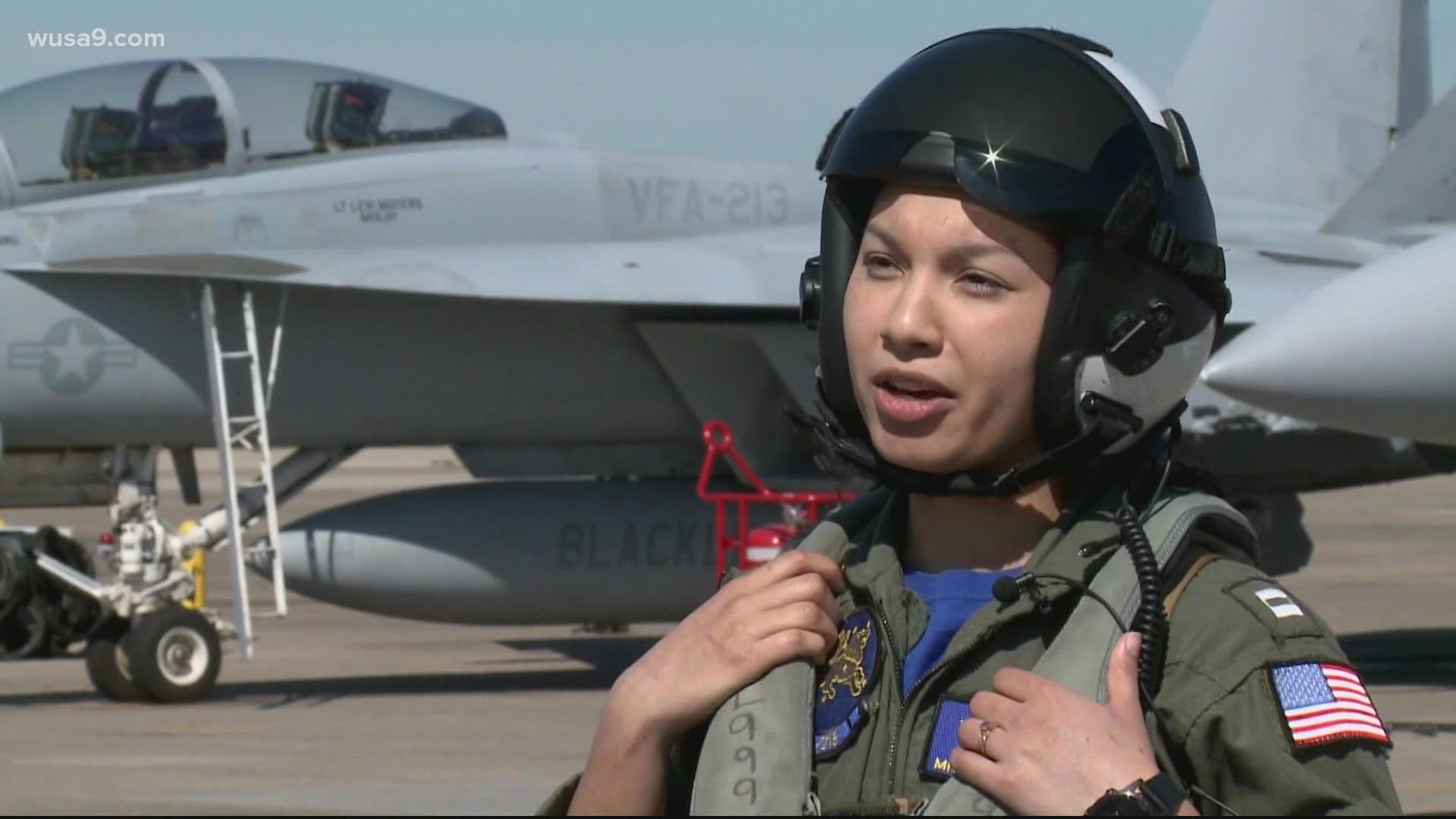 Allwoman Navy fighter pilot squadron