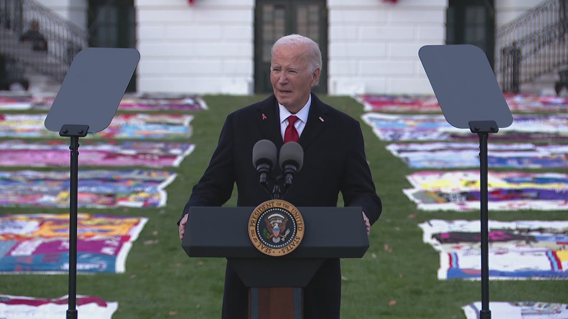 The AIDS Memorial Quilt began in the 1980s to commemorate those who died from the disease.