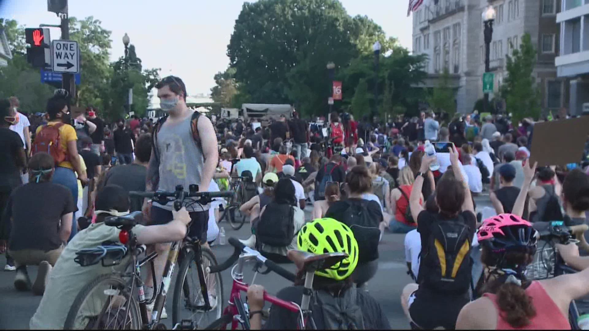 Temperatures reached the mid-nineties. According to DC Mayor Muriel Bowser's office, emergency crews treated three people for heat-related illnesses.