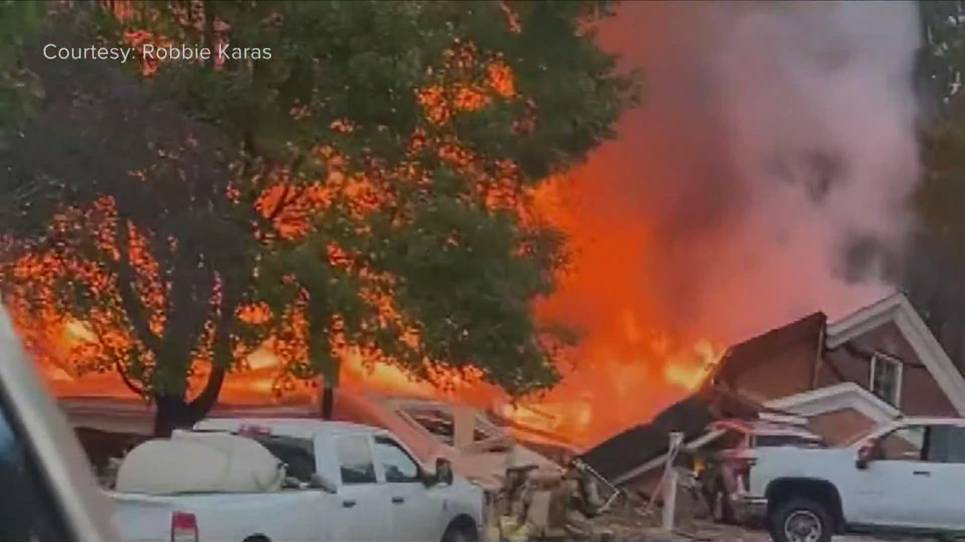 The family had evacuated an hour before the explosion.