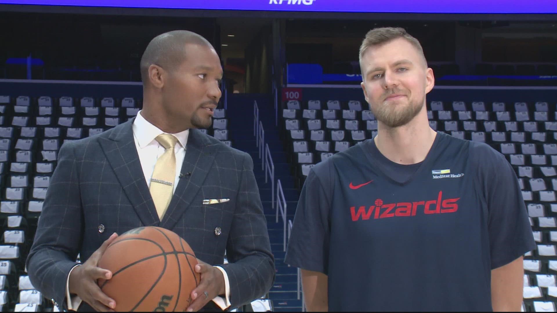 Wizards player discusses life as a 7-footer