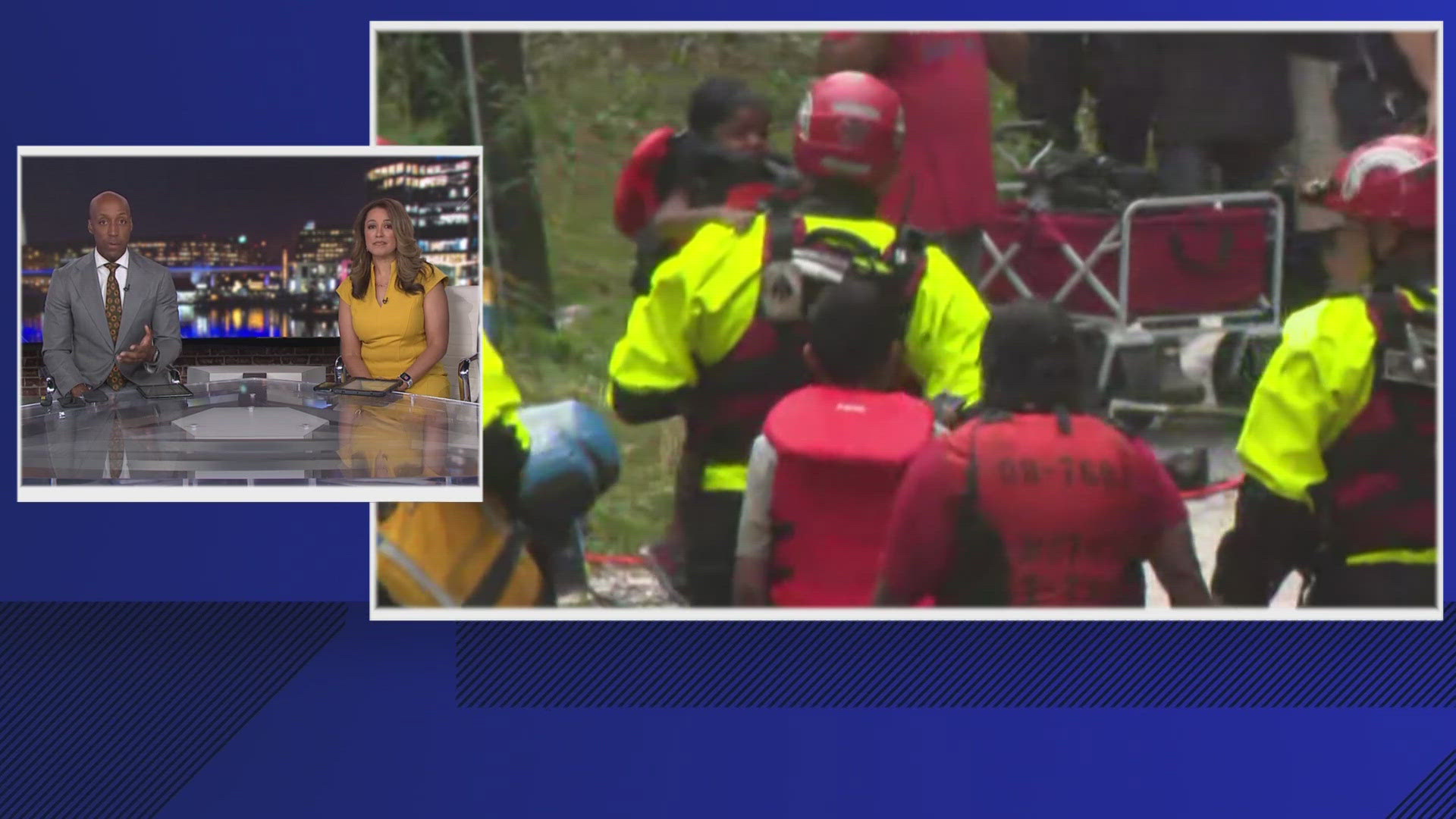 Boats rescue family from car during flooding in Montgomery County ...