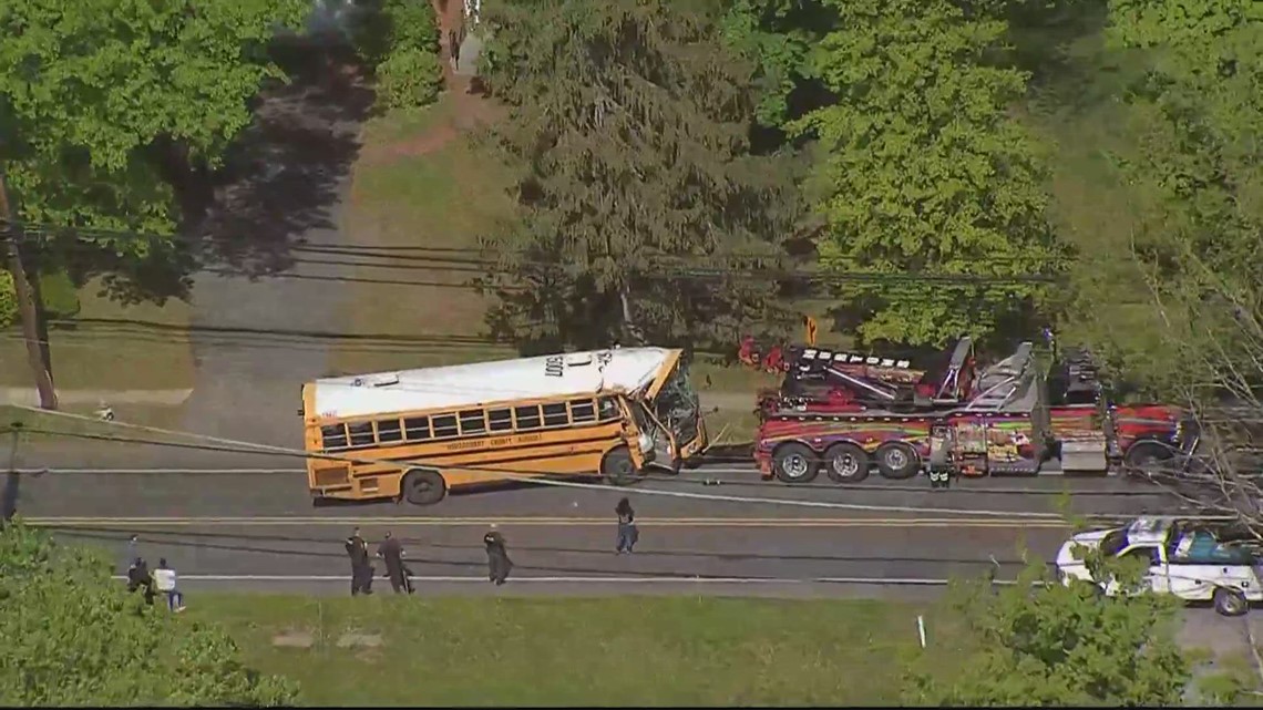 School Bus Crash Injures 4 Children, 1 Adult In Montgomery County ...