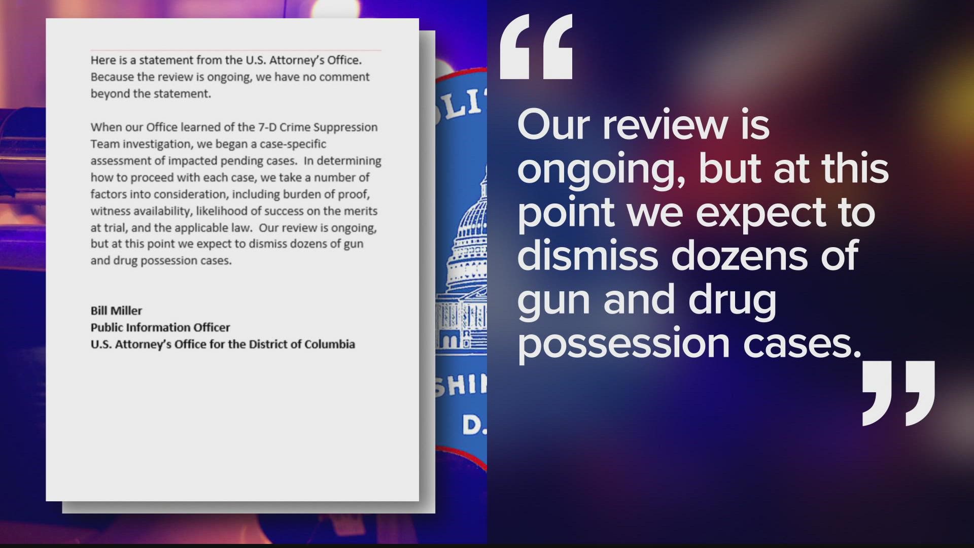 The investigation began after discrepancies were found between body camera video and officer statements.