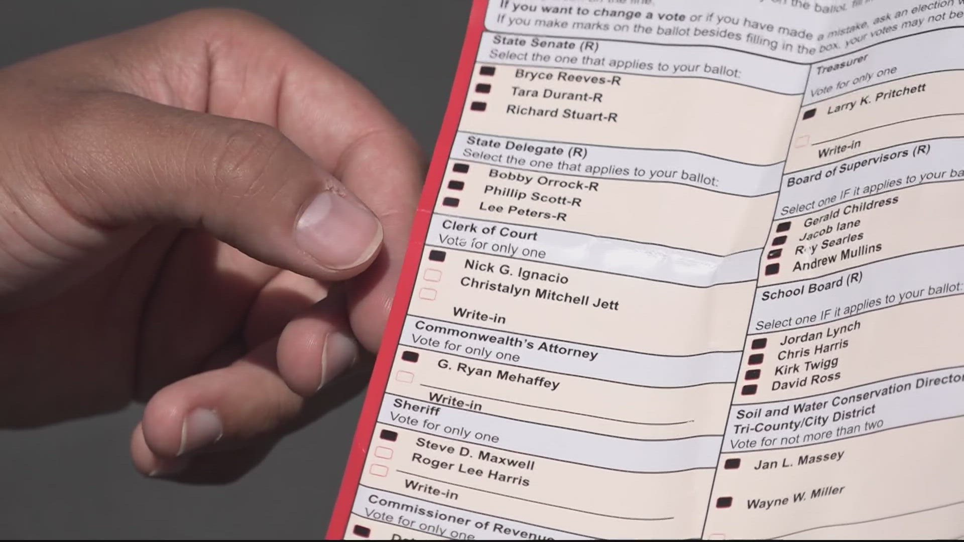 Some voters in Spotsylvania County are claiming the sample ballots are misleading, however, election officials say it's not illegal.