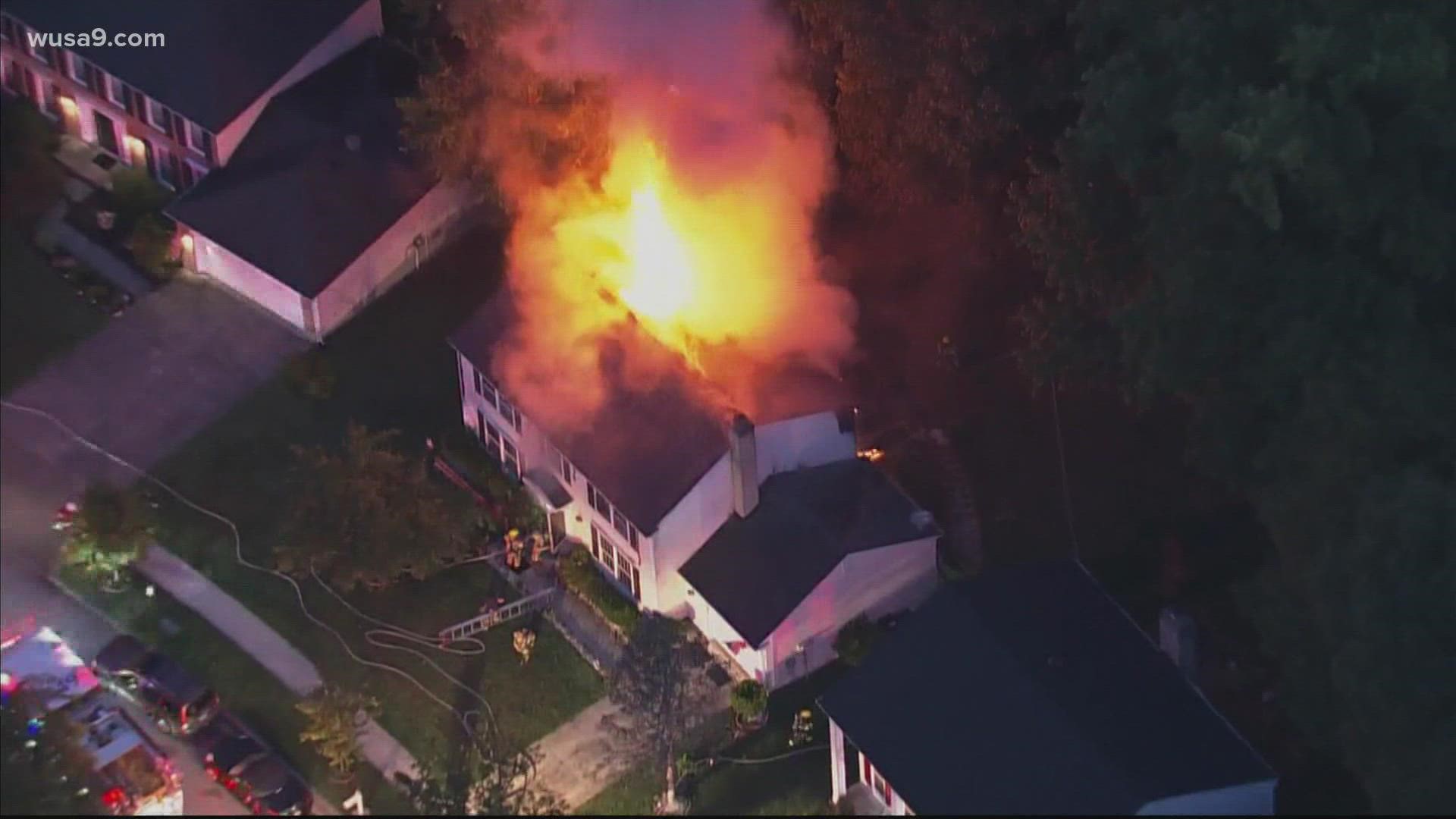 The house fire located on the 12000 block of Aspenwood Lane was reported just before 6 a.m., PGFD told WUSA9.