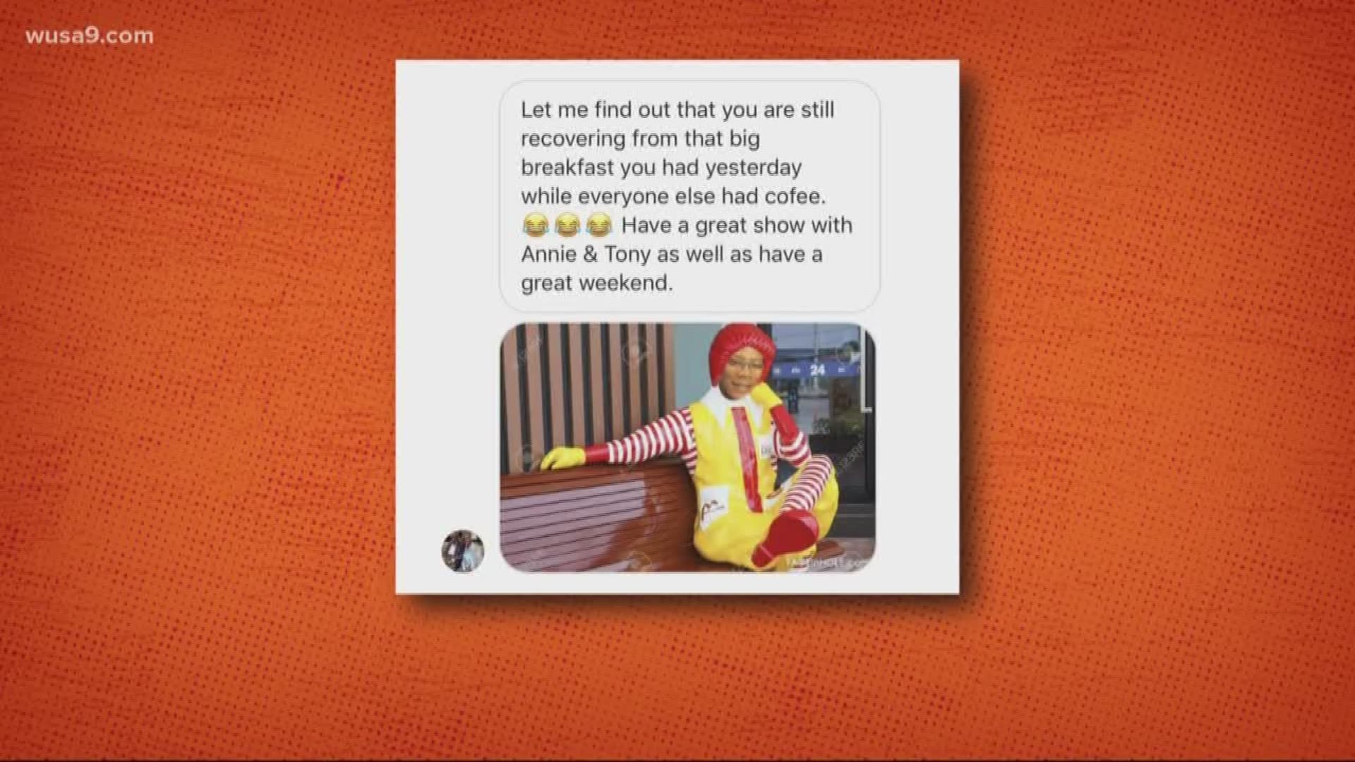 Was Reese born a redhead? Perhaps. This viewer put Reese's face on Ronald McDonald, and honestly he's identical. Enjoy your big breakfast, Reese.