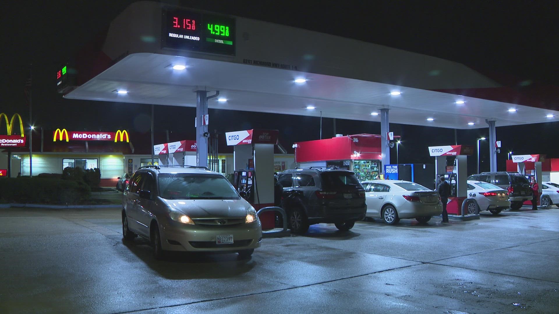 Police: Man hurt trying to prevent car from being stolen at a gas station