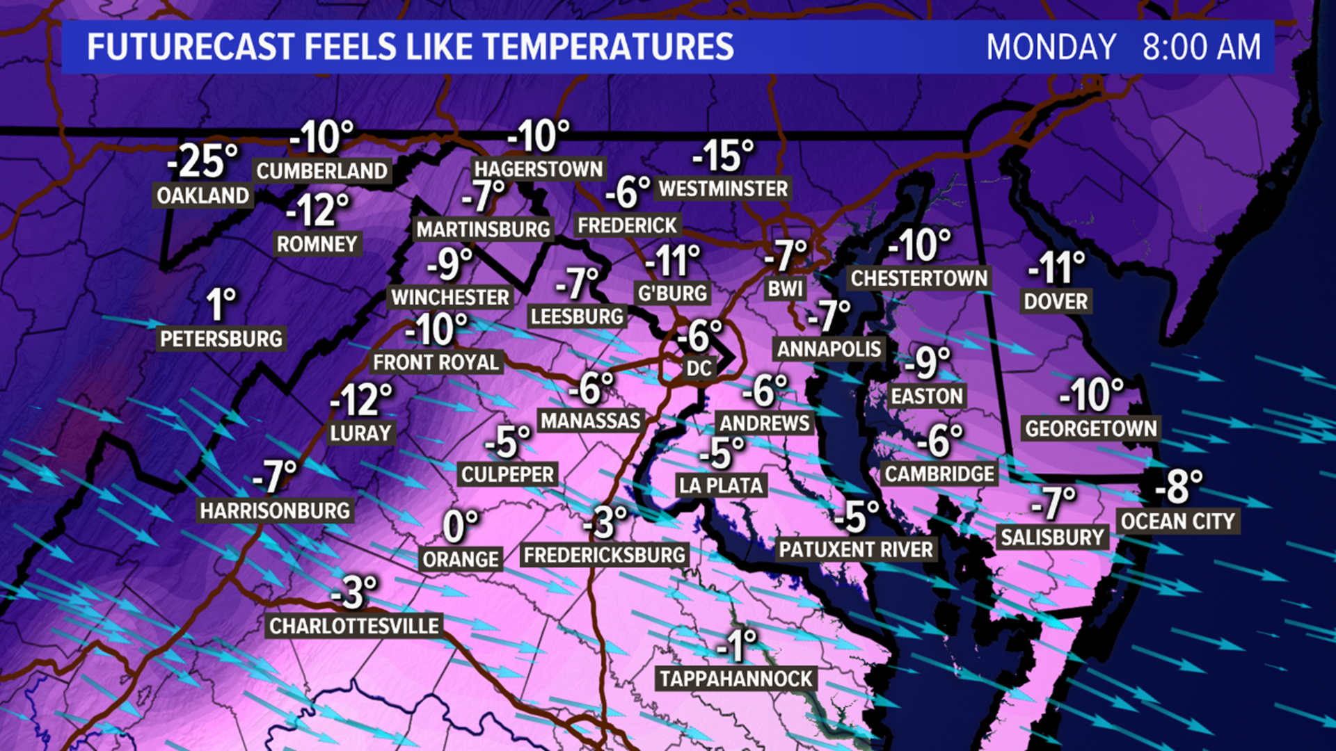 Dangerous Cold: Wind Chills Drop Below Zero | wusa9.com