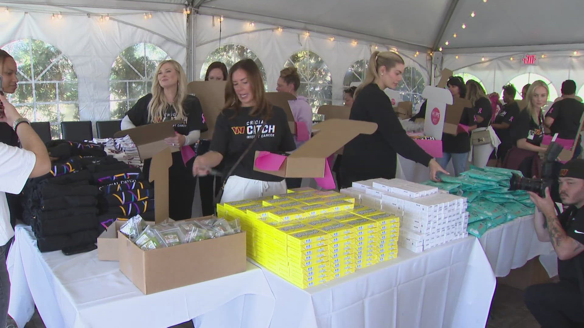 Brest cancer survivors helped make 'Hope Kits' for patients with a heartfelt message: "You are not alone."