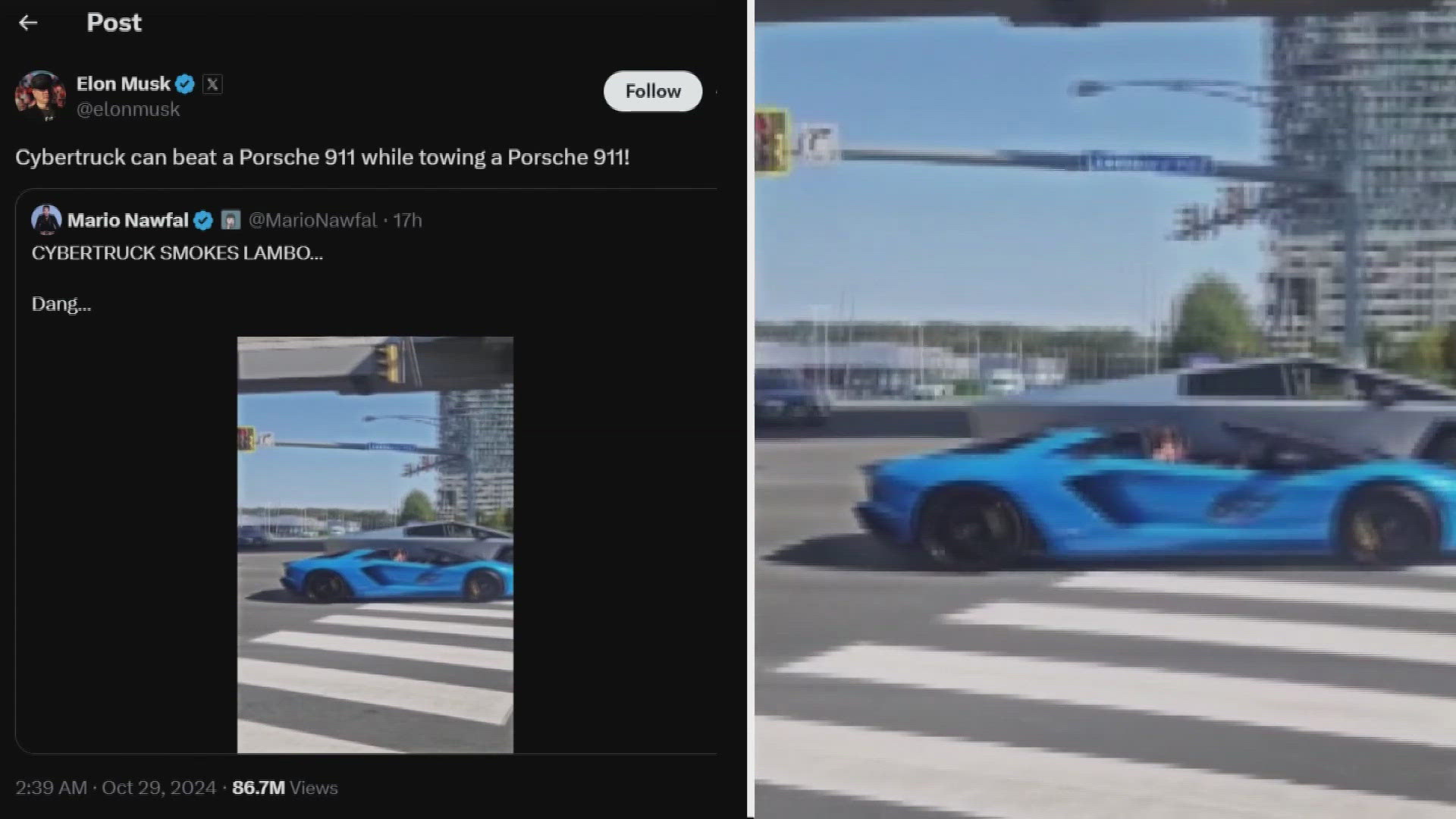 The backlash comes after a viral video showed a Lamborghini and Cybertruck racing in Fairfax County.