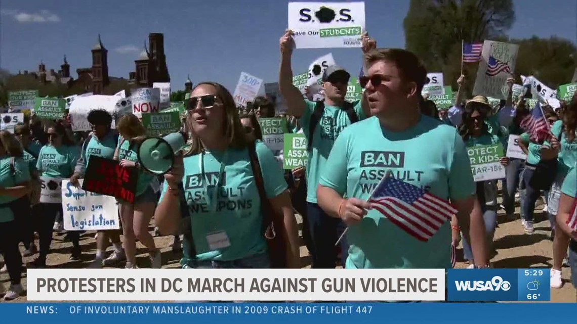 Protesters march against gun violence in DC | wusa9.com