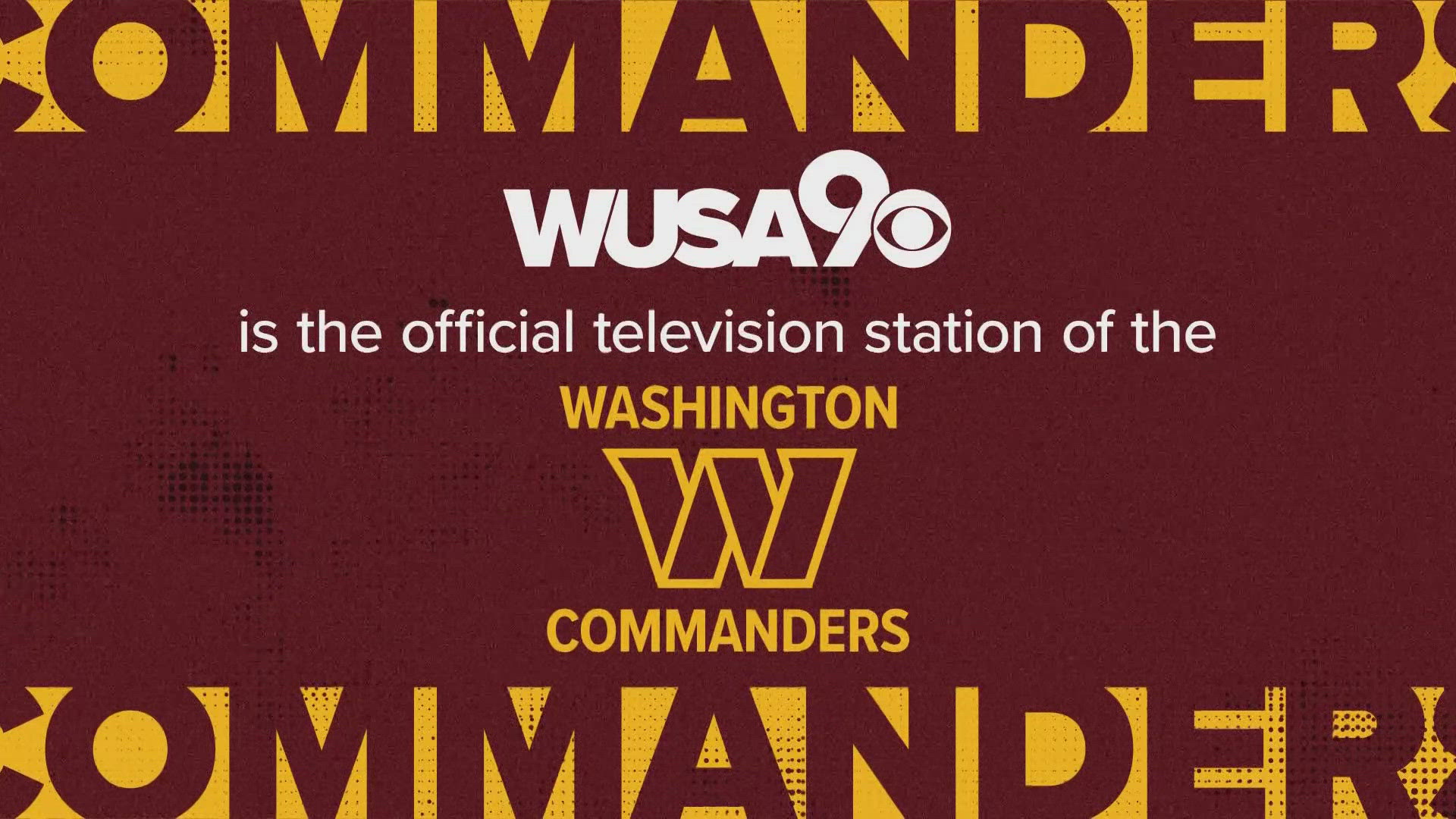 The game streams live at noon on WUSA9+ and WUSA9.com and on TV on WUSA9.